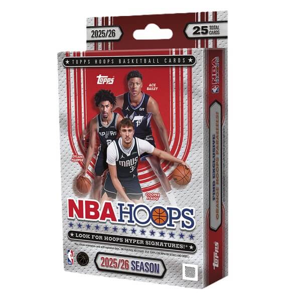 2025-2026 NBA karty Topps Hoops Basketball - Hanger Box