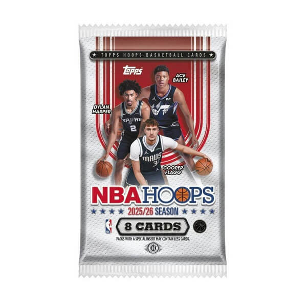 2025-2026 NBA karty Topps Hoops Basketball - Hobby Balíček