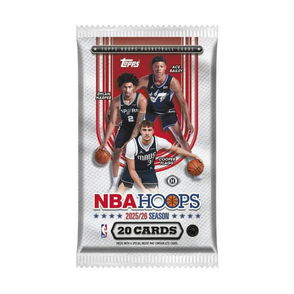 2025-2026 NBA karty Topps Hoops Basketball - Jumbo Hobby Balíček