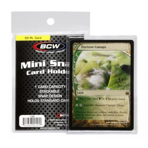 Obal na kartu - BCW Mini Snap Card Holder 20 Pt