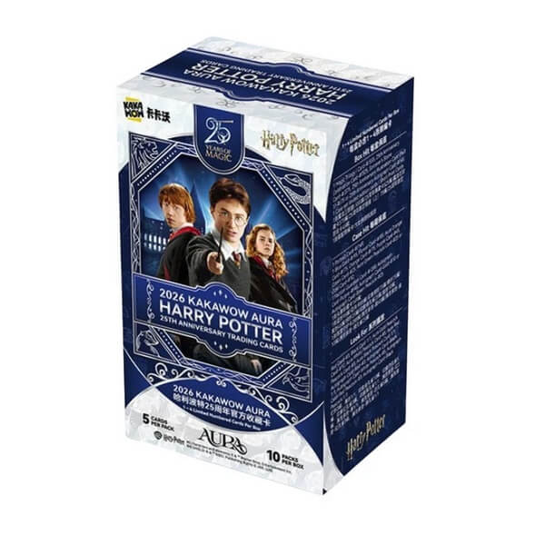 2026 Kakawow Aura Harry Potter 25th Anniversary Hobby Box - sběratelské karty