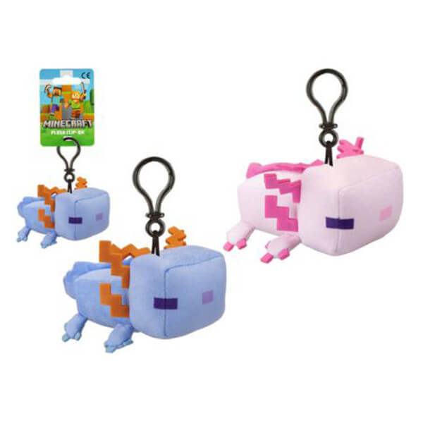 Plyšový přívěsek Minecraft - Axolotl (2 varianty) - 13 cm
