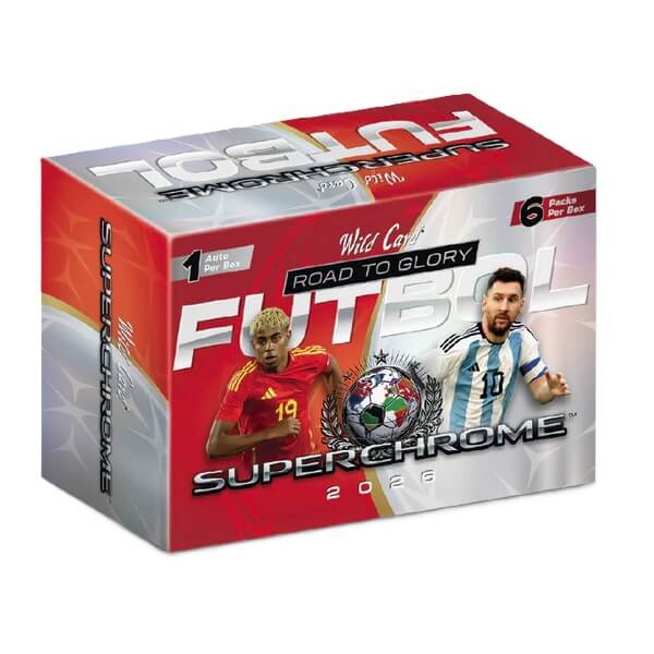 2026 Wild Card SuperChrome Soccer Road to Glory Hobby box - fotbalové karty