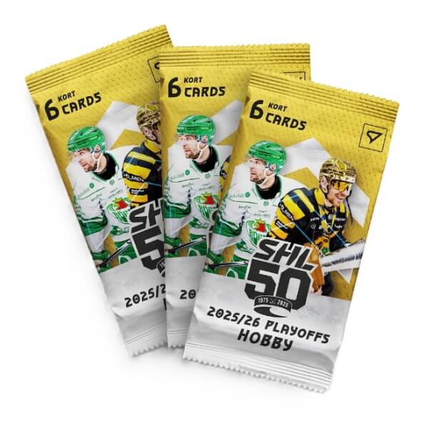 2025-2026 Svenska hockeyligan SHL Playoffs Hobby balíček - hokejové karty