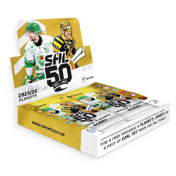 2025-2026 Svenska hockeyligan SHL Playoffs Hobby Box - hokejové karty