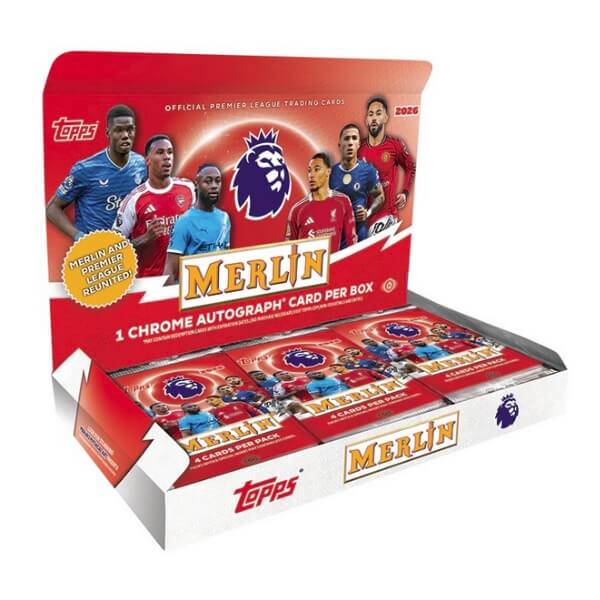 Topps 2026 Merlin Premier League Hobby Box - fotbalové karty 