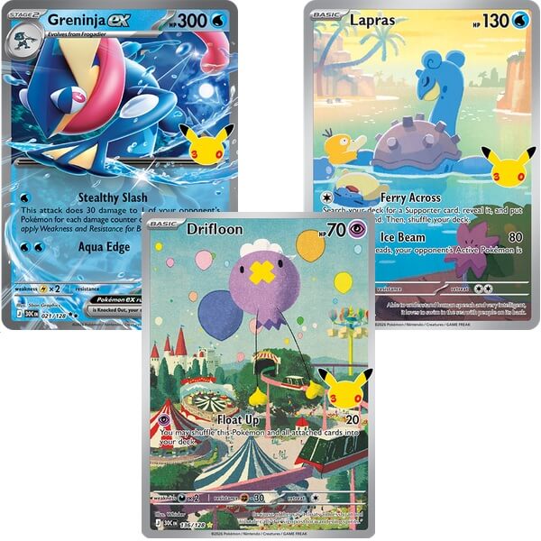 Pok&eacute;mon karty 30th Anniversary Celebration Greninja ex
