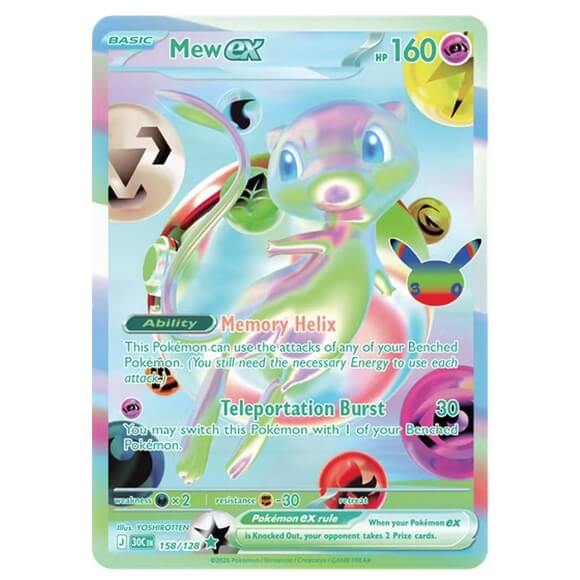 Pok&eacute;mon karty 30th Anniversary Celebration Mew ex