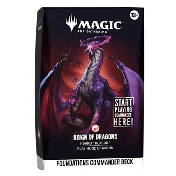 Magic The Gathering Reality Fracture Foundations Commander Deck - Reign of Dragons