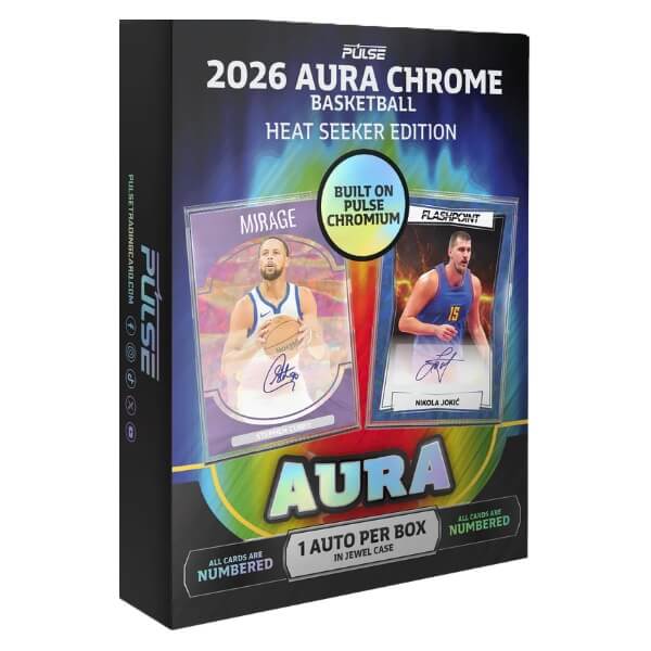 2026 Pulse Aura Chrome Basketball Heat Seeker Edition - podepsaná karta NBA