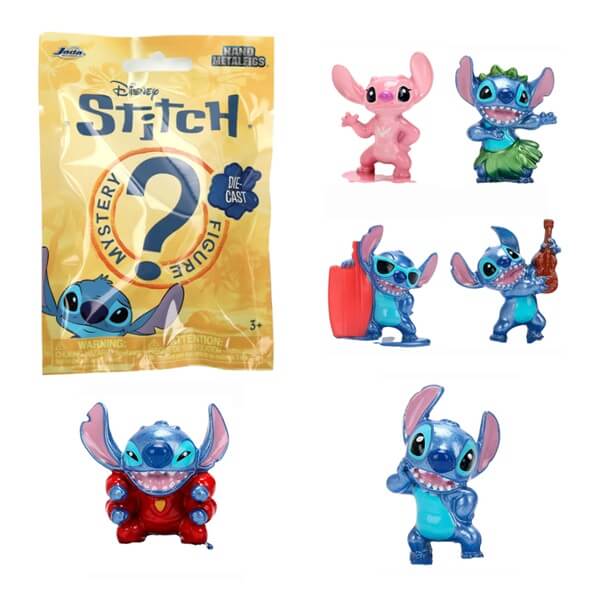 Stitch kovová Nanofigurka v sáčku Mystery figure - 4 cm