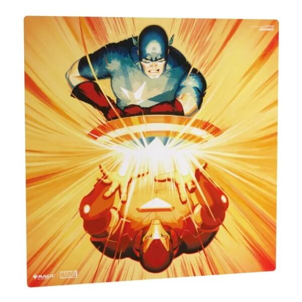 Hrací podložka Prime 2-Player Playmat Magic: The Gathering Marvel Super Heroes - Iron Man / Captain America