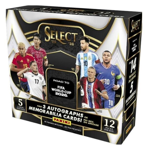 2025/2026 Panini Select Road to FIFA World Cup Hobby Box - fotbalové karty