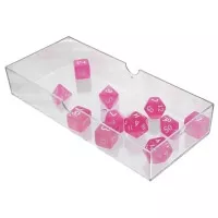Sada Ultra Pro kostek Eclipse Hot Pink s průhlednou krabičkou
