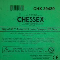 Opaque Polyhedral D20 hrací kostka Chessex