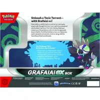 Karetní hra Pokémon TCG: Scarlet and Violet ex Box Grafaiai ex - zadní strana balení