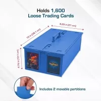 Prenosny box na uskladneni karet BCW Plastic Blue 2
