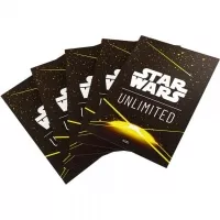 Obaly na karty Star Wars Unlimited - Space Yellow - 60 ks obaly zezadu