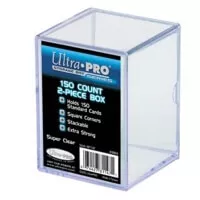 2-Piece Clear 150 Card Storage Box