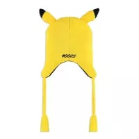 Žlutá pletená čepice přes uši Pokémon Pikachu