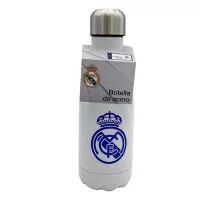 Láhev v barvách fotbalového klubu Real Madrid