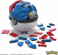 Pokemon figurka Jumbo Great Ball - Mega Construx 13 cm rozlozene