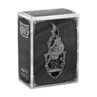 Krabička na karty Dragon Shiled na uložení černo-stříbrných obalů