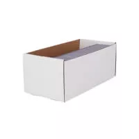 Kartonova krabice na gradovane karty Shoe Box BCW otevrena s kartami