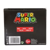 Zadní strana balení hrnku Super Mario