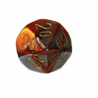 Kostka Gemini D10 Loose Dice Orange/Dark -  1ks
