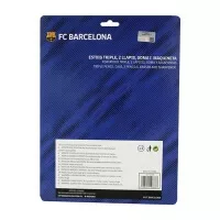 Zadní strana balení školního setu FC Barcelona