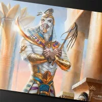 Detail hrací podložky Magic: the Gathering - Aetherdrift Amonkhet Eternal Might (Commander)