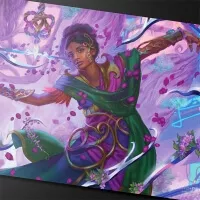 Detail hrací podložky Magic: the Gathering - Aetherdrift Avishkar Living Energy (Commander)