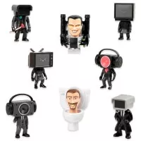 8 variant Skibidi toilet figurek v balení