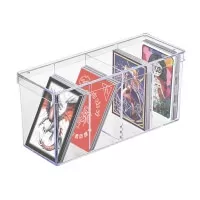 Průhledná krabička na karty: 4-Compartment Clear Card Box