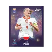 Topps EURO 2025 Women Booster balíček - samolepky Ewa Pajor