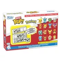 Pokémon Bitty POP! Squirtle 4-pack - zadní strana balení