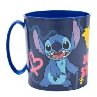 Dětský plastový hrnek Stitch Palms 390 ml