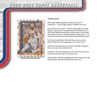 2025-2026 NBA karty Topps Basketball Hobby Box