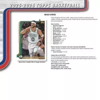 2025-2026 NBA karty Topps Basketball Hobby Box
