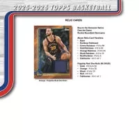 2025-2026 NBA karty Topps Basketball Hobby Box