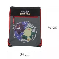 Pokémon sportovní vak/pytel na tělocvik - Battle Gengar vs Snorlax