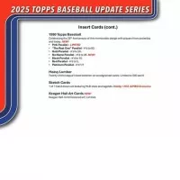 2025 Topps Baseball Blaster Box Update Series - sběratelské karty