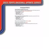 2025 Topps Baseball Blaster Box Update Series - sběratelské karty