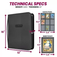 Album na karty Evoretro Shield+ Topload Cards Binder 9-Pocket - Black/Red (216 karet)
