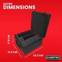 EVORETRO 3 Row with Individual Slot Fit for 42 Graded Cards - Black 