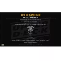 2025 Upper Deck AEW SP Game Used Wrestling Hobby Box