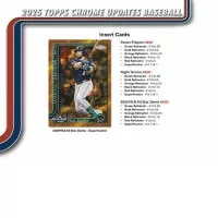 2025 Topps Chrome Update Series Baseball Hobby Box