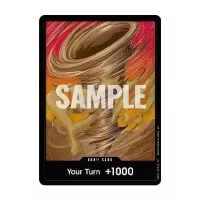 Jedna ze dvou možných promo karet v balení One Piece TCG - The Azure Sea's Seven Double Pack Set (DP-09)