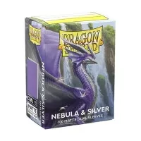 Obaly na karty Dragon Shield Matte Dual Sleeves - Nebula and Silver - 100 ks